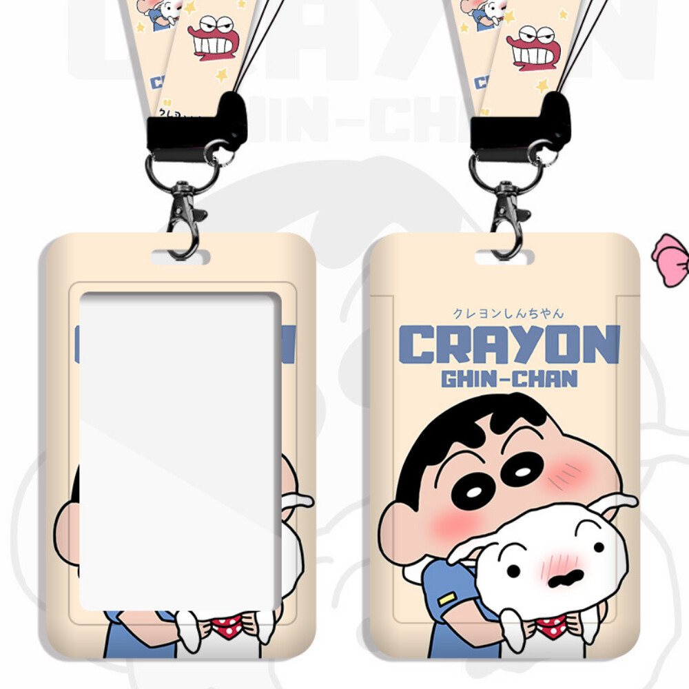 Lanyard Badge Holder - Figurki z serii anime Crayon Shin-chan,