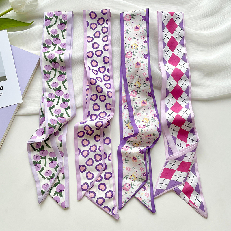Head Wrap Turban - Nowa Luksusowa Wąska Krótka Damska Jedwabna
