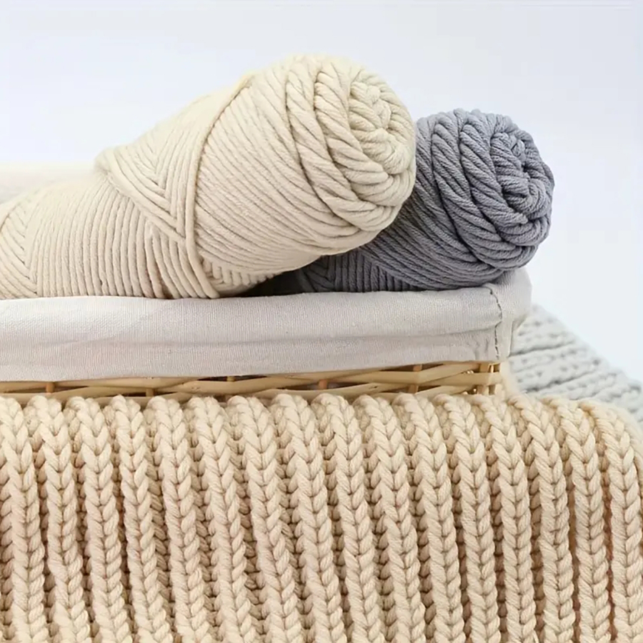 1 szt. Włóczka bawełniana dla  – Woven Scarf Blanket recenzja i cena