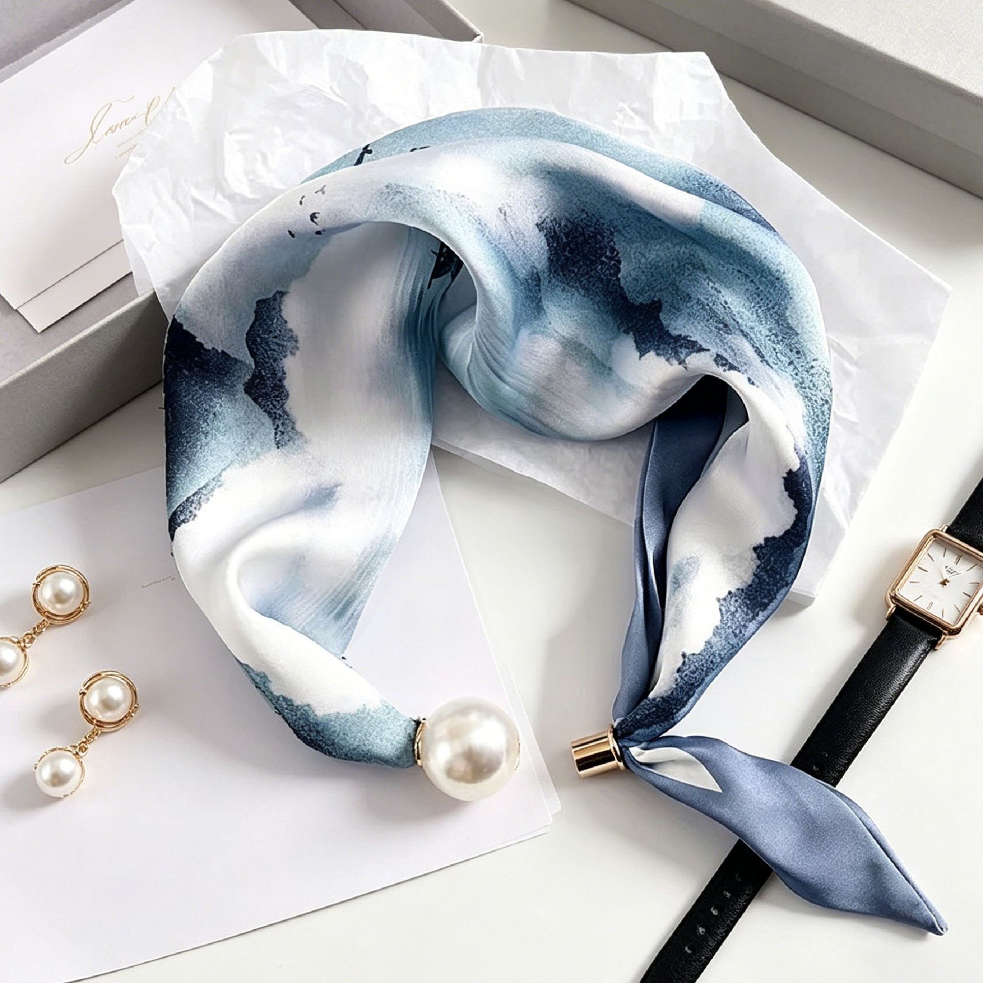 Eleganckie, szykowne szaliki z – Silk Neck Scarf recenzja i cena