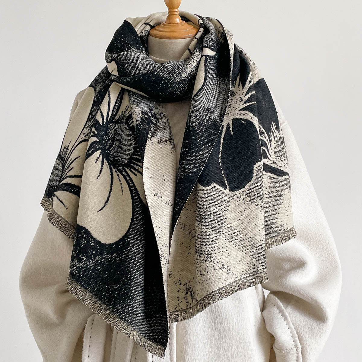 Damski szal z imitacji kaszmir – Pashmina Wrap Large recenzja i cena