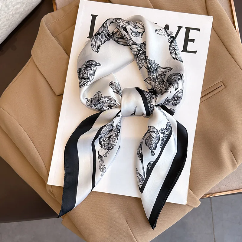 70*70cm luksusowy kwiatowy nad – Scarf Silk Square recenzja i cena