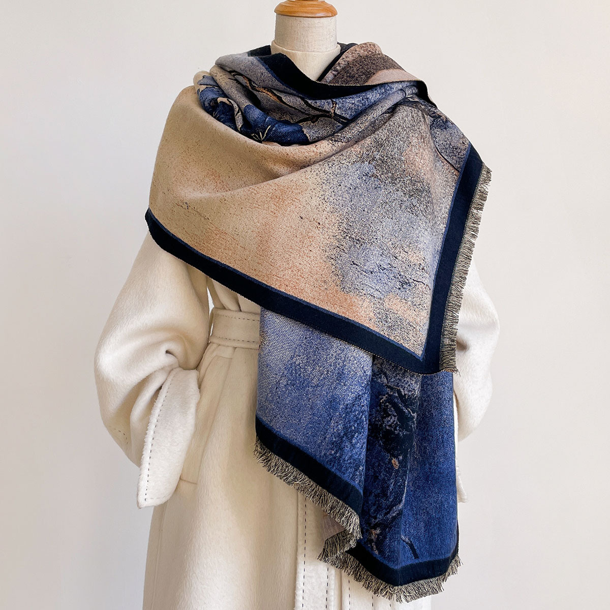 Damski szal z imitacji kaszmir – Pashmina Wrap Large recenzja i cena