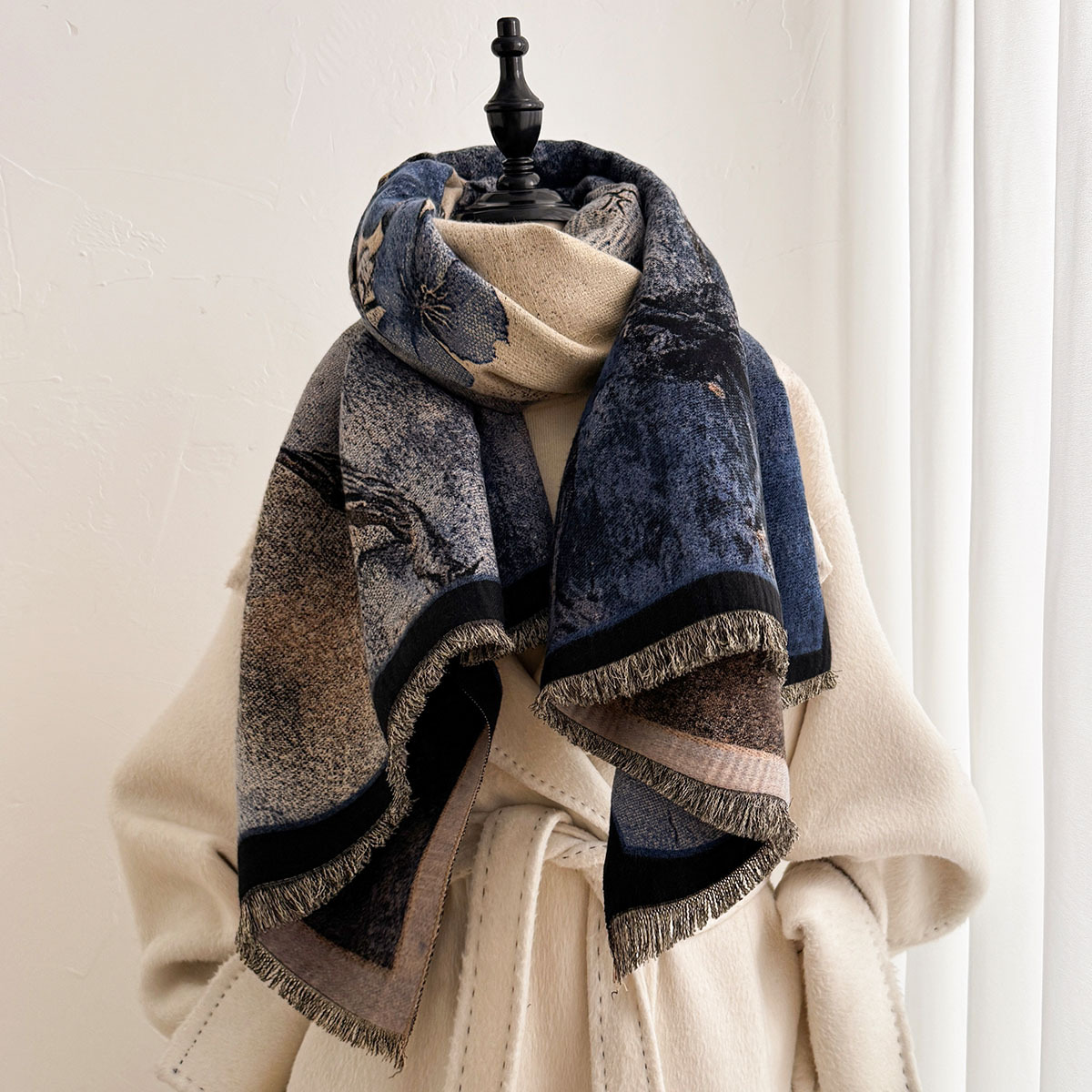 Damski szal z imitacji kaszmir – Pashmina Wrap Large recenzja i cena