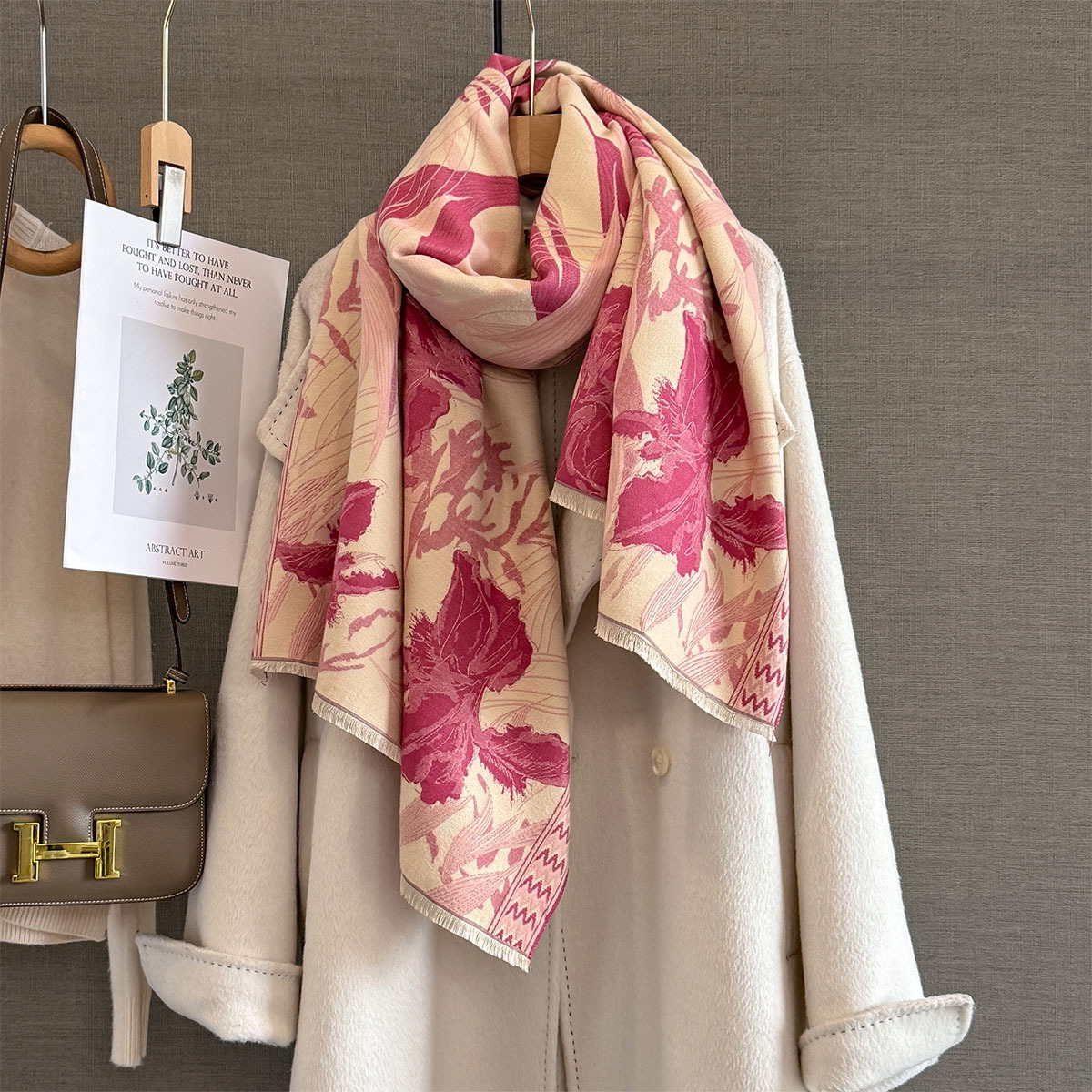 Jesienny kaszmirowy szal damsk – Woven Scarf Blanket recenzja i cena